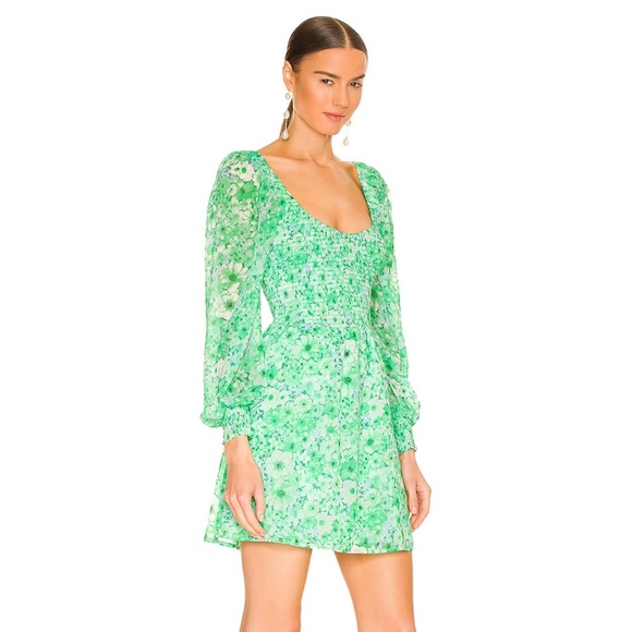 Steve Madden Color Me Lucky Dress in Basil - Picture 2 of 7